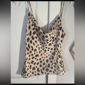 Essue Silk Cheetah Tank